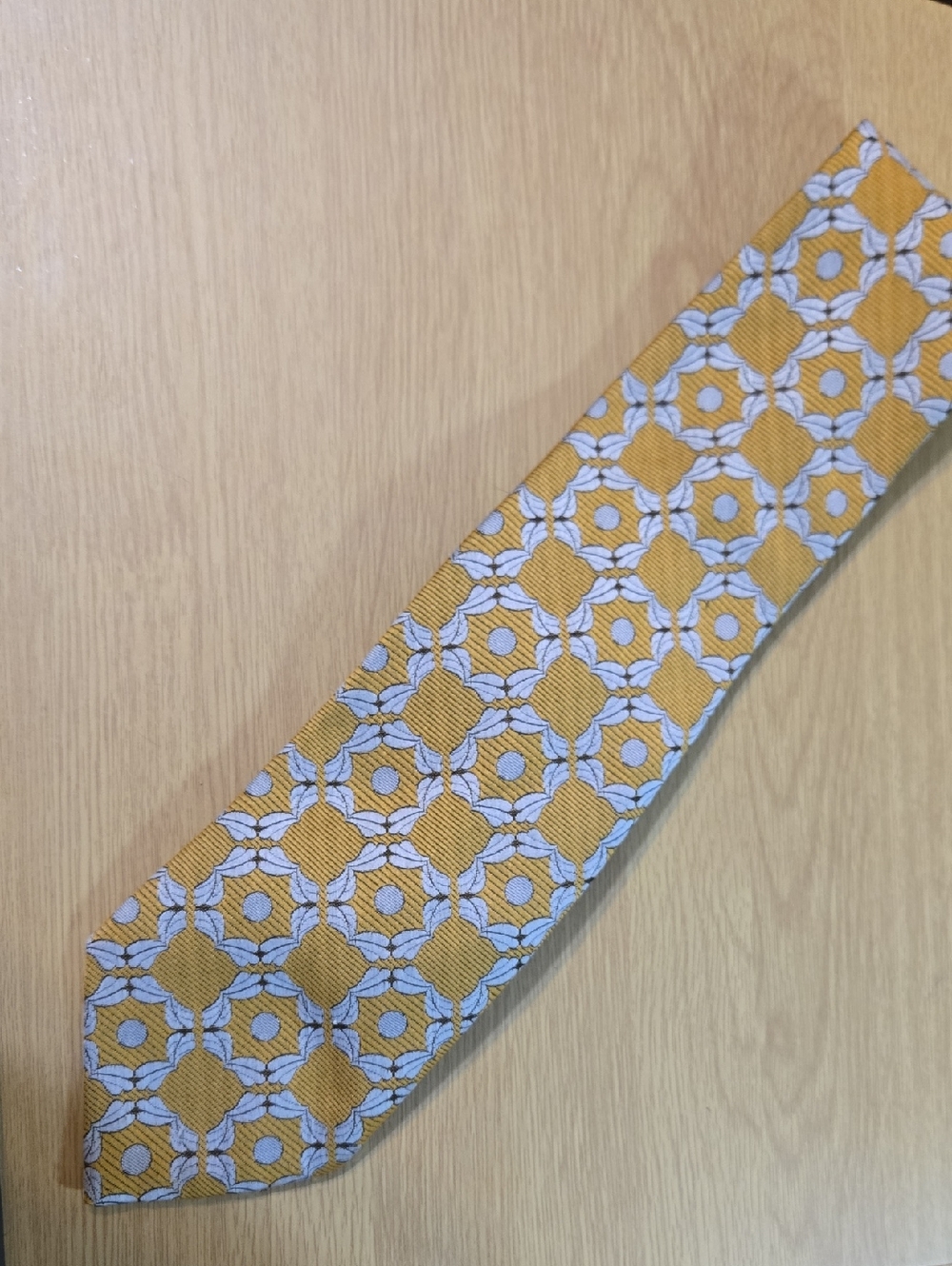 Vintage Geometric Harvest Gold Tie